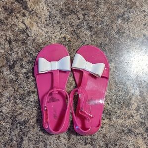 Jelly Shoes w Bows Size 8c